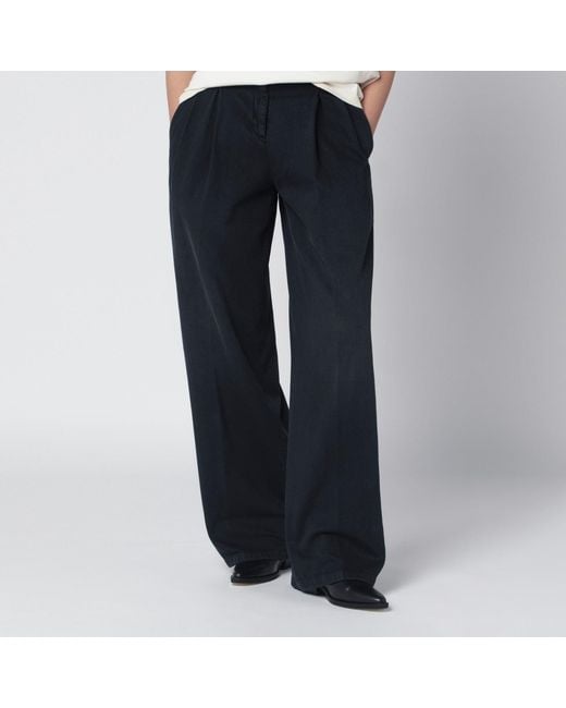 Golden Goose Deluxe Brand Blue Wide-Leg Trousers
