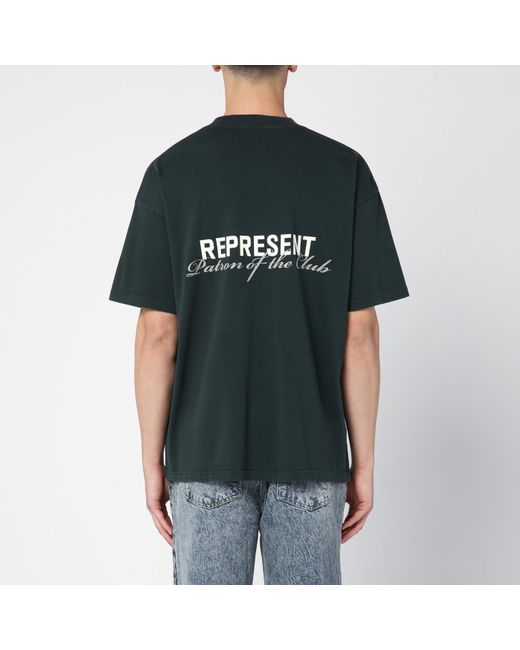 Represent Black Forest Cotton T-shirt With Logo for men