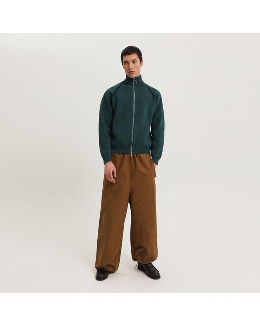 1989 STUDIO Green Dark Raglan Sweater for men