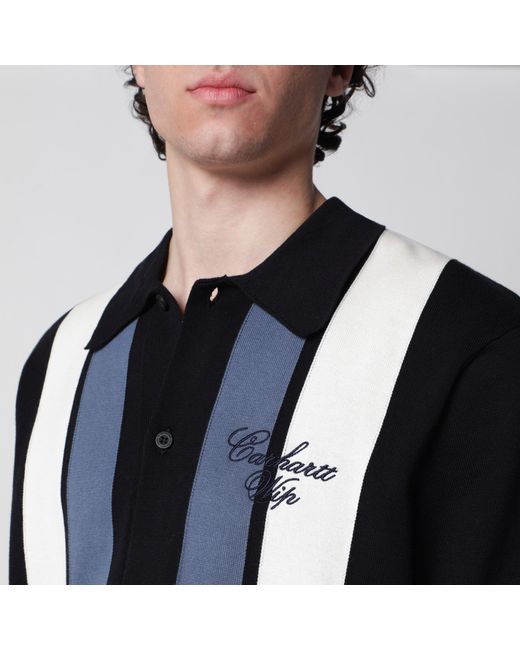Carhartt Black Striped S/S Mello Knit Shirt for men