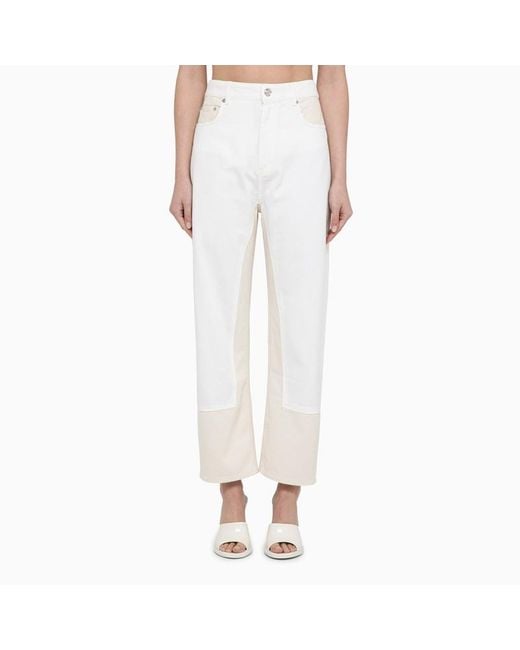 Jeans /beige in denim di Sportmax in White