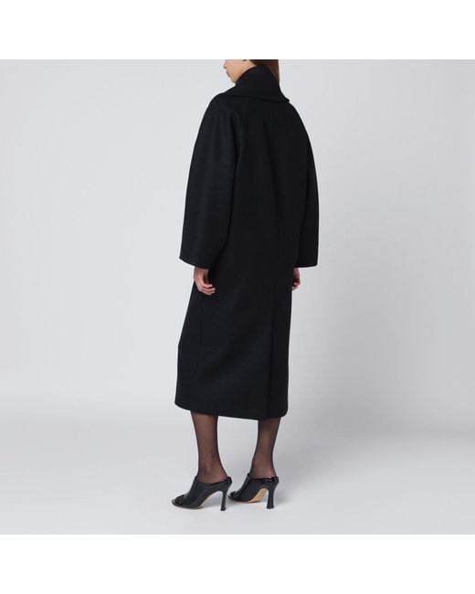 Bottega Veneta Black Wool Double-breasted Coat