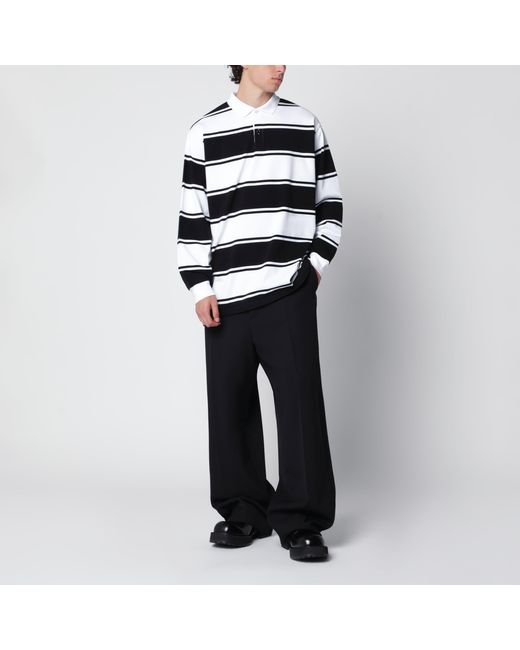 Balenciaga Black Wide-Leg Tailored Trousers for men