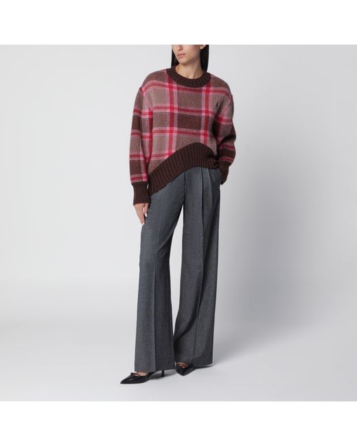 The Attico Red Mohair-Blend Sweater