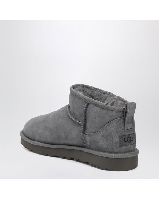 Ugg Gray Classic Micro Light Bronze Suede Boots