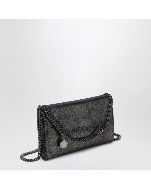 Stella McCartney Gray Dark Falabella Chain Wallet