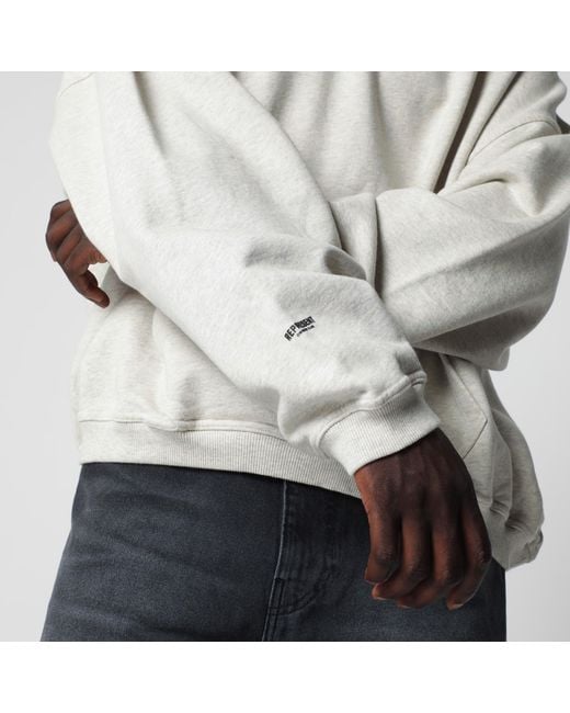 Represent White Cream Micro Owners Club Cotton Hoodie for men