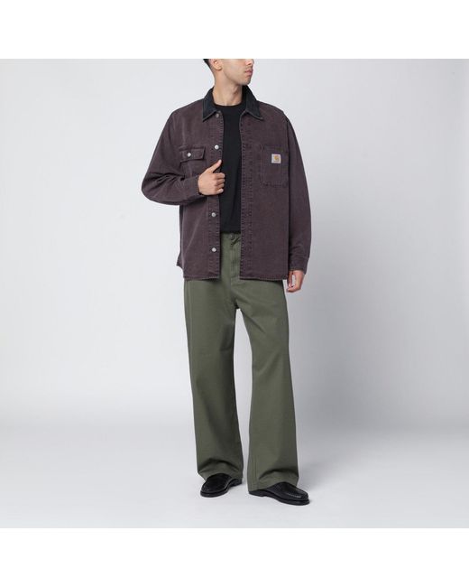 Carhartt Brown Mitch Shirt Jacket Palisander for men