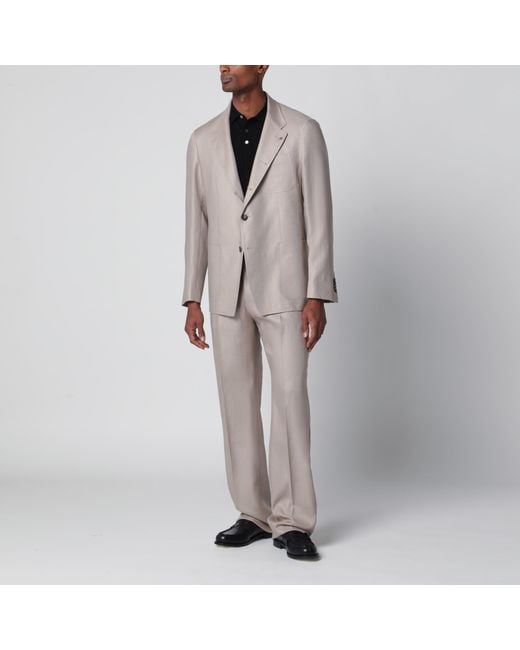 Tagliatore Gray Single-Breasted Blazer for men
