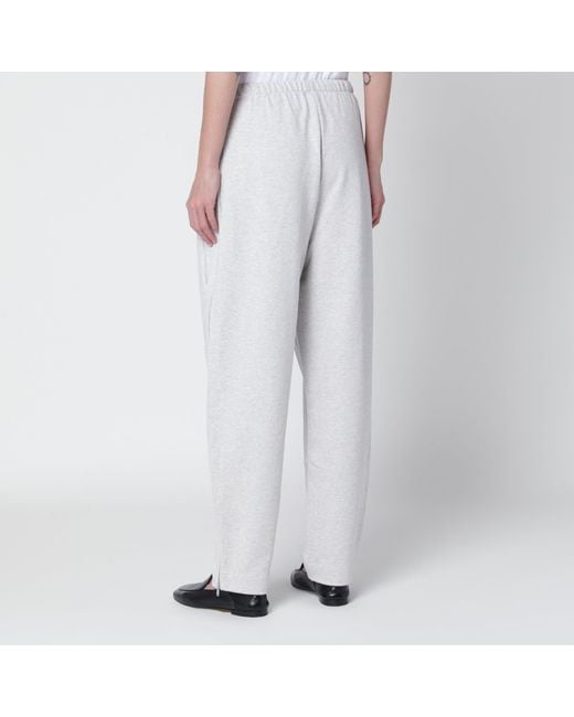 Cordera White Cotton Jogging Trousers