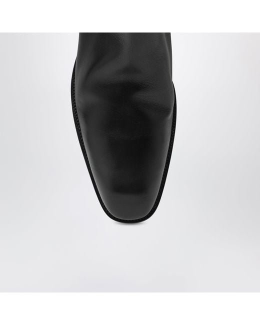 Saint Laurent Black Stanton Chelsea Boots for men
