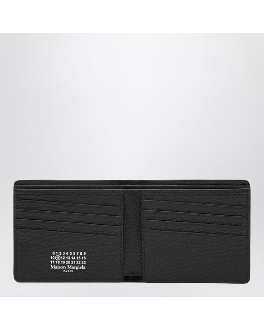 Maison Margiela Black Four Stitches Bi-Fold Wallet for men