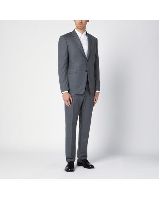 Thom Browne Blue Wool Trousers for men