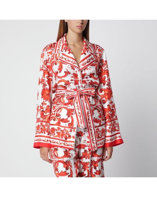 Dolce & Gabbana Red Vanity Shirt