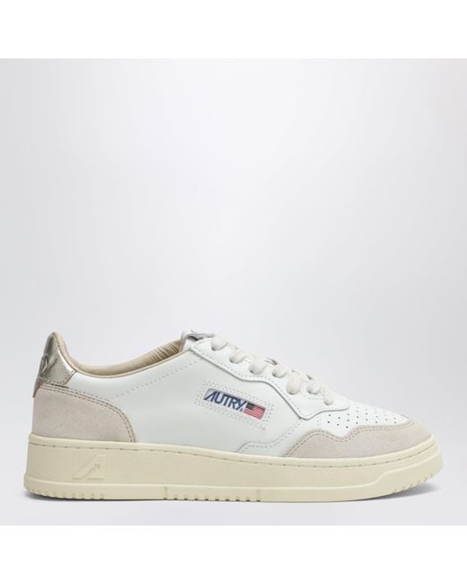 Autry White Medalist Low Sneakers