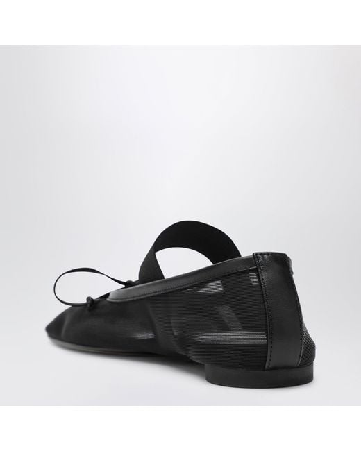 MM6 by Maison Margiela Black Numeric Anatomic Ballerina Flats