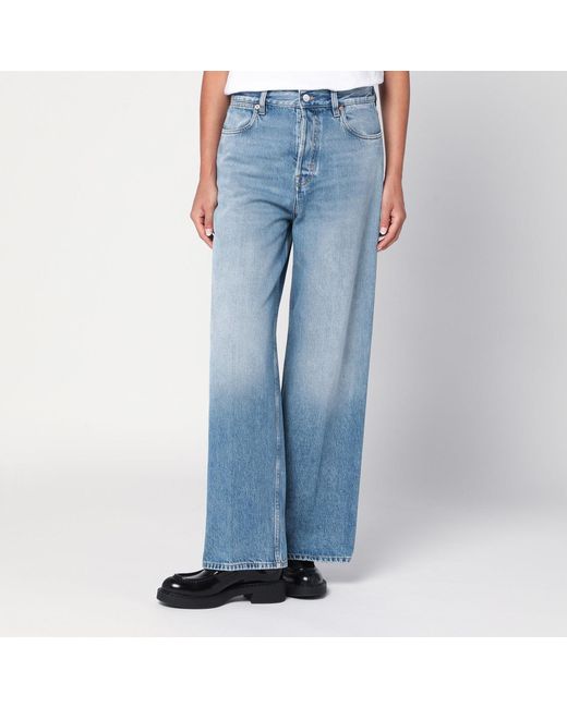 Jean Ample Effet Délavé Gucci en coloris Blue