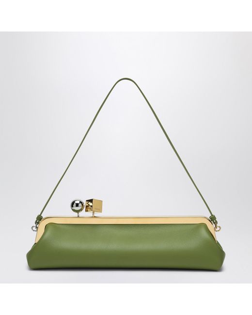 Jacquemus Green The Salon Clutch Bag