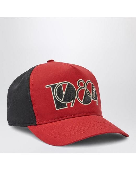 1989 STUDIO Red Baseball Cap 1989 Pop Logo for men