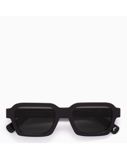 Retrosuperfuture Black Caro Sunglasses for men