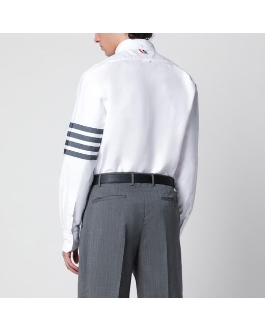 Thom Browne Gray Cotton Button-Down Shirt for men