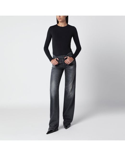 Haikure Black Straight Leg Jeans