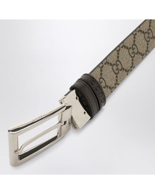 Cintura beige reversibile di Gucci in Multicolor da Uomo