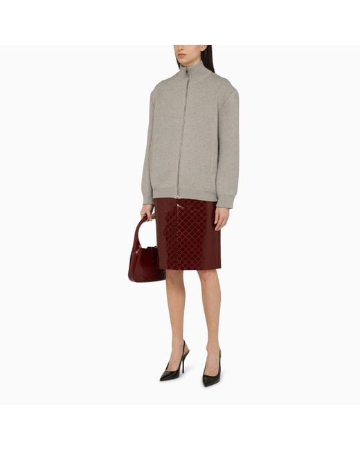Gucci Gray Light Melange Knitted Zip/cardigan Sweatshirt