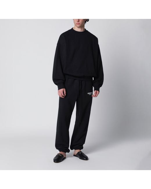 Fear Of God Black Cotton Jogging Trousers for men
