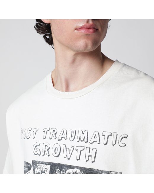 GALLERY DEPT. White Ivory "Post Traumatic Growth" T-Shirt for men