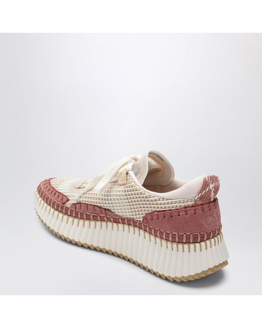 Chloé Pink Nama Sneakers