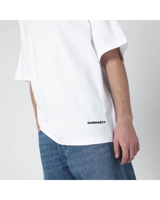 Carhartt White S/s Link Script T-shirt for men