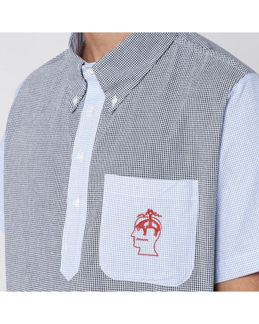 Brain Dead Blue Shirt T-Shirt Brooks Brothers X for men