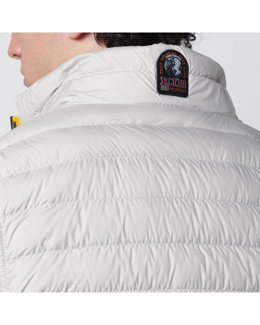 Parajumpers Gray Pelicancolored Quilted Vest for men