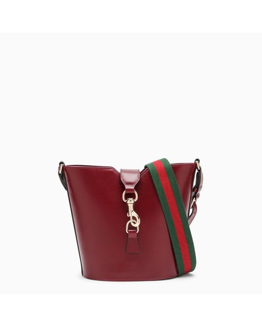 Gucci Red Rosso Ancora Mini Bucket Bag