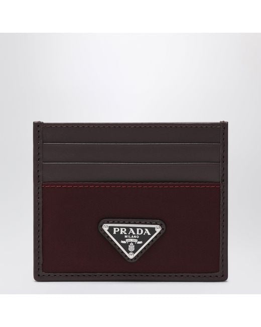 Prada Red Speedrock Cardholder for men