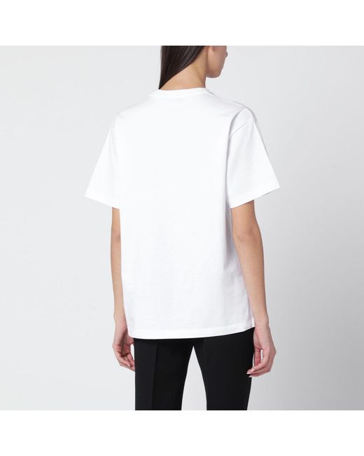Gucci White Cotton Jersey T-Shirt