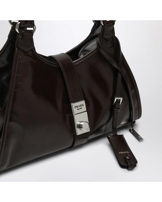 Borsa shopping media di Prada in Black