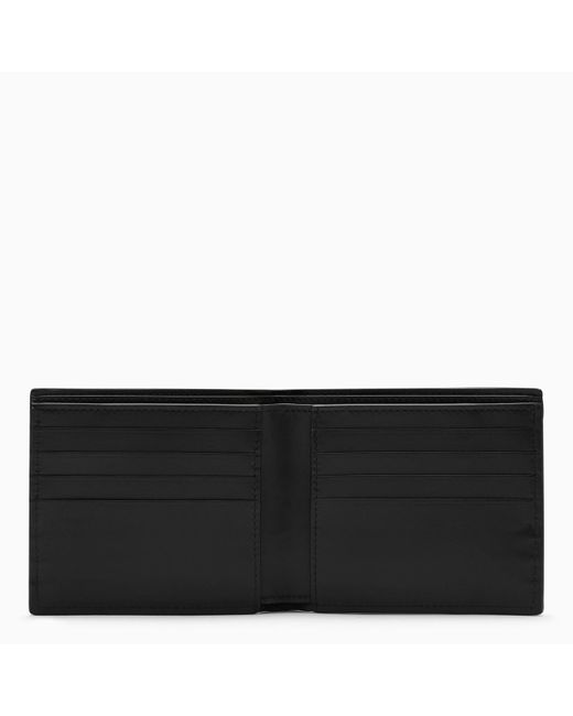 Bottega Veneta Black Embossed Leather Billfold Wallet for men