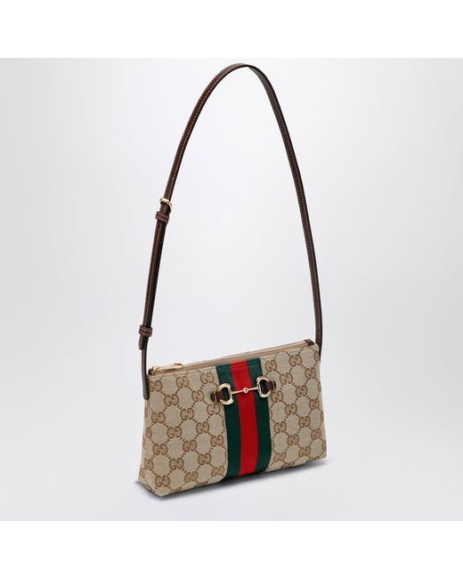 Gucci Natural Gg Fabric Shoulder Bag