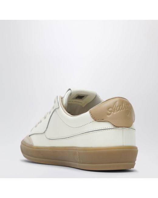 Autry White Windscape Logo-Patch Leather Sneakers