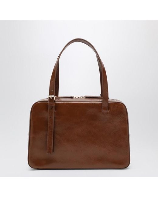 Borsa virginie box color caffè in pelle di A.P.C. in Brown