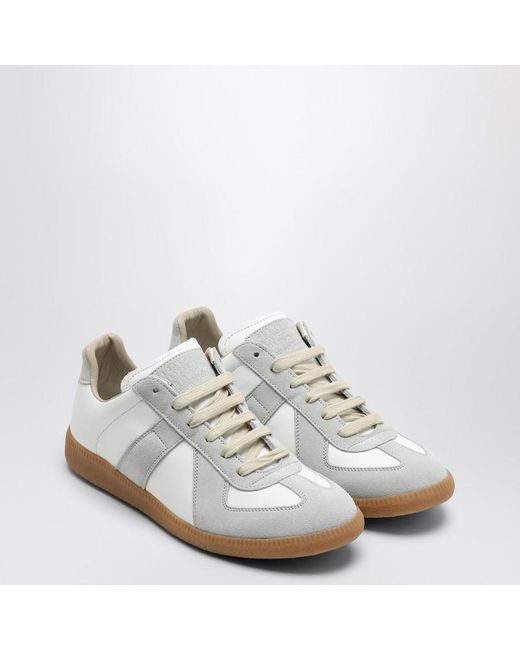 Sneaker replica bianca e grigia di Maison Margiela in White