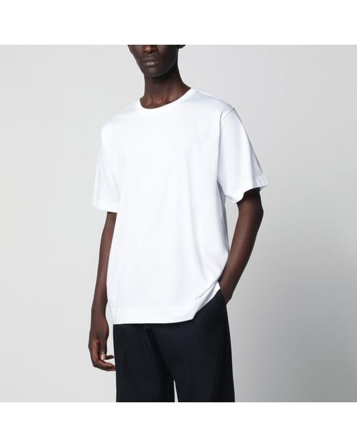 Dries Van Noten White Cotton T-Shirt for men