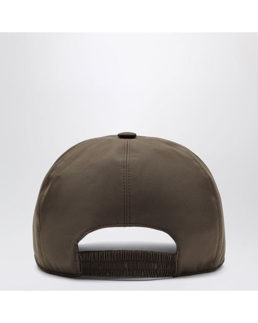 Loro Piana Green Baseball Cap Sequoia Ivory for men