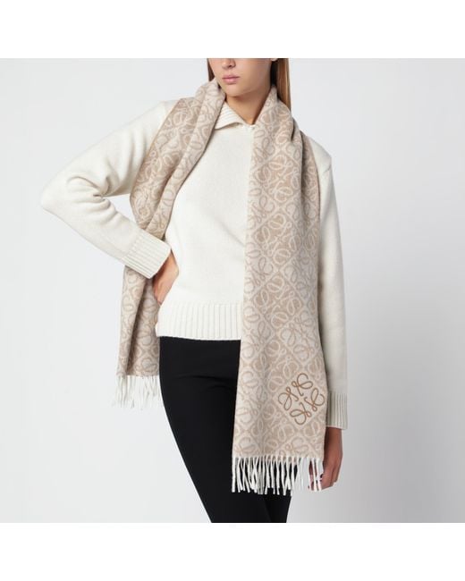 Sciarpa Anagram di Loewe in Natural