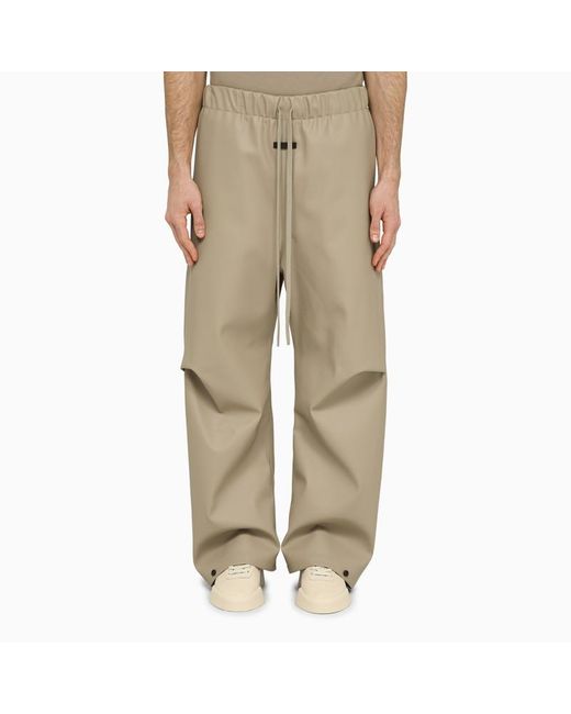 Fear Of God Natural Rubberized Wide-leg Trousers Dune for men