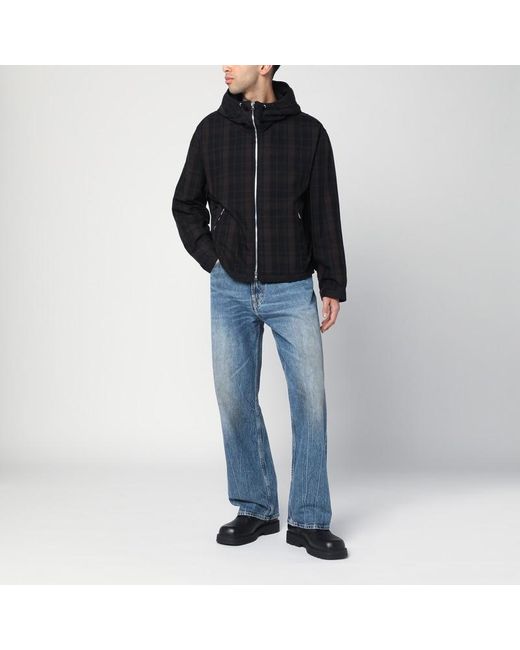 Our Legacy Black Riviera/ Jacket With Check Pattern for men