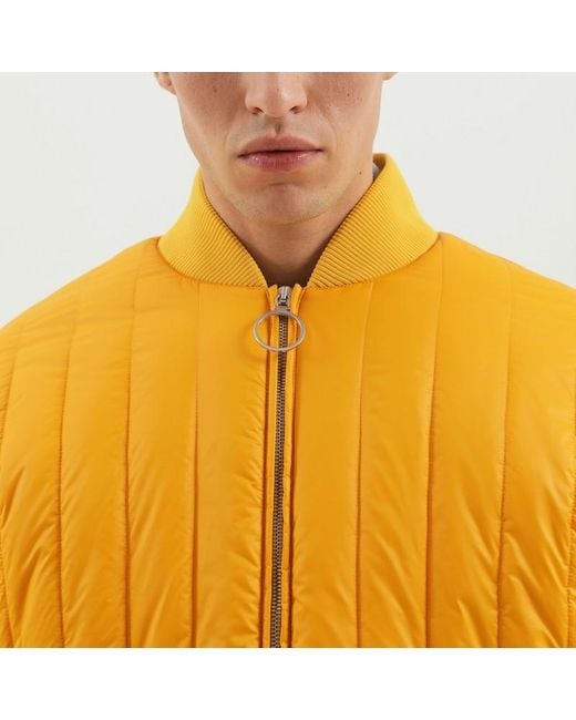 1989 STUDIO Orange Quilted Down Jacket for men