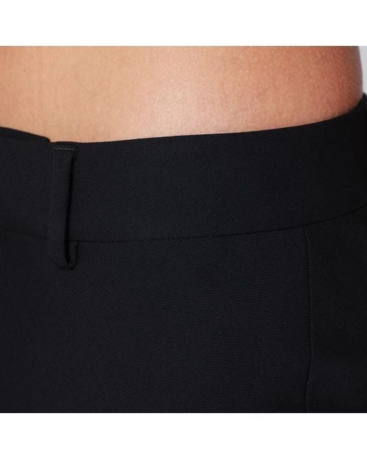 Balenciaga Black Long Wool Skirt